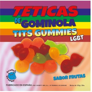 Diablo Goloso Assorted Glitter Gummy Teetics