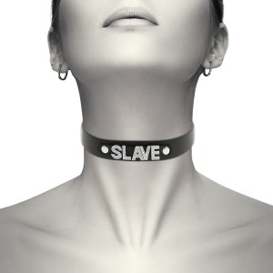 Coquette Chic Desire Slave Vegan Leather Choker
