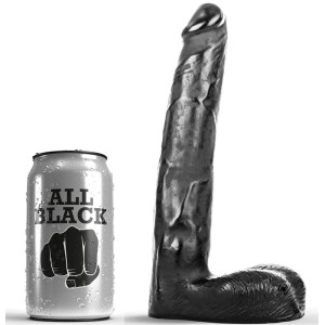 All Black Dildo Realistic 21 Cm