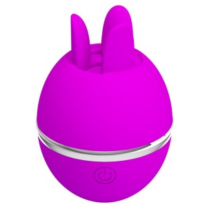 Pretty Love Gemini Ball Purple Round Silicone Vibrator