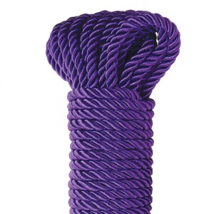 Fetish Fantasy Series Deluxe Silk Rope Purple 9.75 Mt