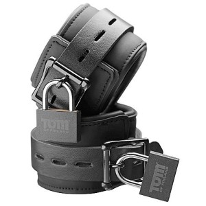 Tom Of Finland Neoprene Wrist Cuffs With Lock