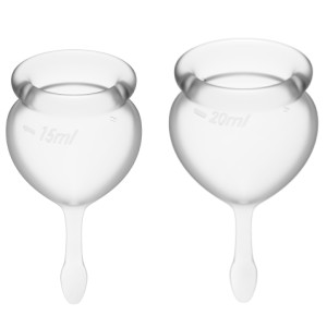 Satisfyer Feel Good Menstrual Cup Clear 15+20ml