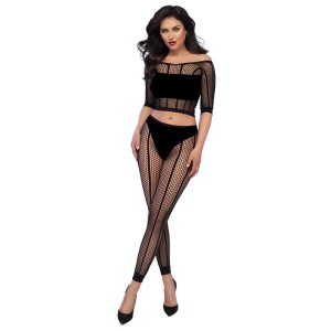 Chilirose Cr 4647 Top & Leggins Black S/m