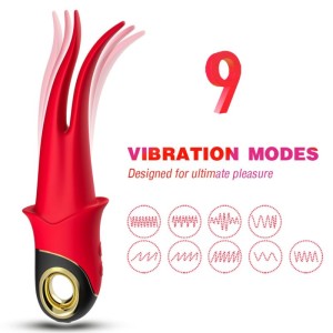Armony Shadow Vibrator Double-head Teasing Red