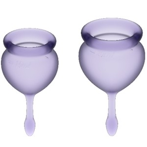 Satisfyer Feel Good Menstrual Cup Purple 15 + 20 Ml