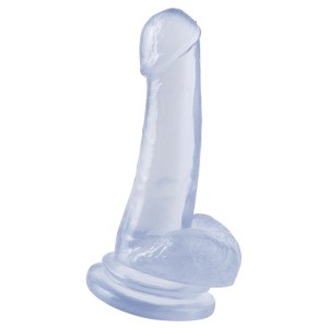 Basix Gelatin Penis Transparent Suction 18 Cm