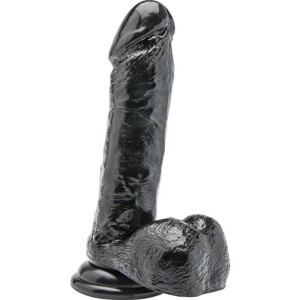 Get Real Dildo 18 Cm With Balls Black