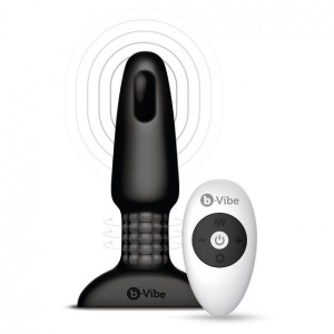 B-vibe Rimming Remote Control Anal Plug 2 Black