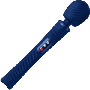 Fun Factory Vim Silicone Rechargeable Vibrating Weighted Rumble Wand Midnight Blue