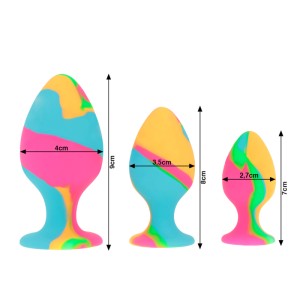 Intense Multicolor Silicone Plug Set