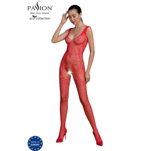 Passion Eco Collection Bodystocking Eco Bs012 Red