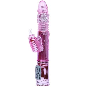 Baile Rechargeable Vibrator With Rotation And Throbbing Butterf Stimulator