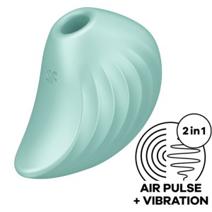Satisfyer Pearl Diver Air Pulse Stimulator & Vibrator Green