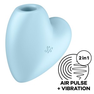 Satisfyer Cutie Heart Air Pulse Stimulator & Vibrator Blue