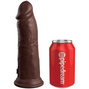 King Cock Elite Realistic Silicone Dildo 20.3 Cm Brown