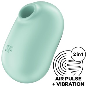 Satisfyer Pro To Go 2 Double Air Pulse Stimulator & Vibrator Green