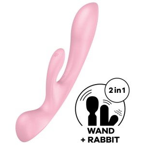 Satisfyer Triple Oh Hybrid Vibration Pink