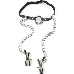 Fetish Fantasy Series Gag With Nipple Clamps