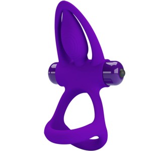 Pretty Love Vibrator Ring 10 Vibrations Violet Silicone
