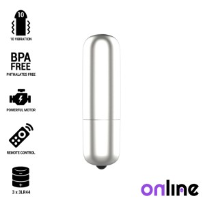 Online Mini Bullet Vibe Silver