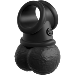 King Cock Elite Ring With Testicle Silicone