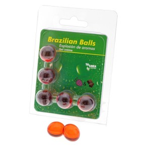 Taloka 5 Brazilian Balls Strawberry & Chocolate Intimate Gel