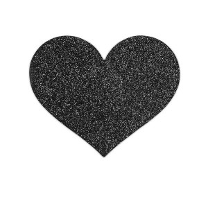 Bijoux Indiscrets Flash Black Heart Nipple Cuts
