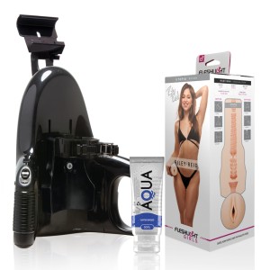 Fleshlight Vagina Riley Reid Utopia + Universal Launch + Aqua Quality Lubricant 50 Ml