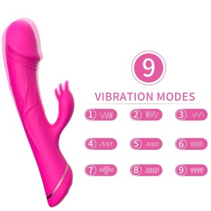 Armony Dildo Vibrator Rabbit Silicone Fuchsia