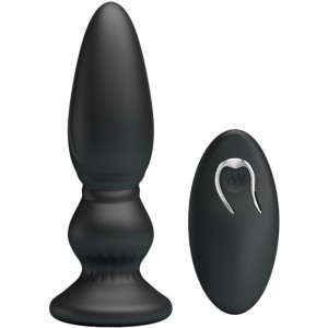Mr Play Powerful Vibrator Remote Control Anal Plug Black