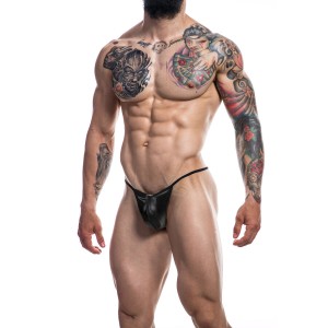 Cut4men G-string Provocative Black Leatherette L