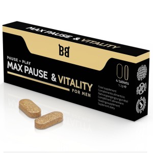 Black Bull Max Pause & Vitality Retardant For Men 4 Capsules