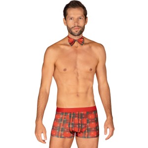 Obsessive Ms Merrilo Boxer Shorts & Bow Tie L/xl