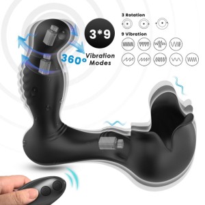 Armony Surround Vibrator Anal & Stimulator Testiculos Remote Control Black