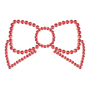Bijoux Mimi Bow Red Nipple Covers.