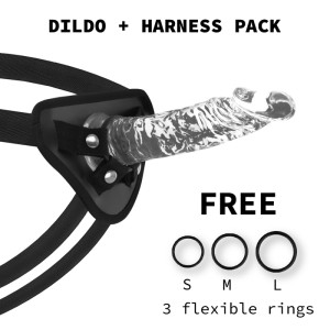X Ray Harness + Clear Cock 19 Cm -o- 4 Cm