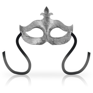 Ohmama Masks Flower De Lis Silver Mask