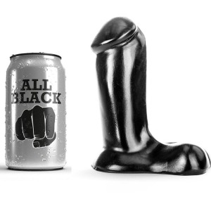 All Black Dildo Realistic 14 Cm