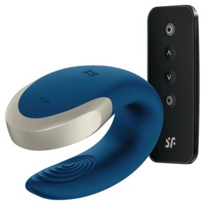 Satisfyer Double Love Luxury Partner Vibrator Blue