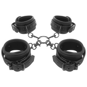 Fetish Submissive Set Of Hand And Ankle Handcuffs With Noprene Lining