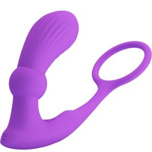Pretty Love Warren Violet Anal Ring & Vibrator