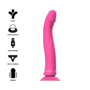 Intense Michelangelo Pink Silicone Vibrator Dildo