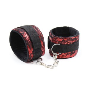 Ohmama Fetish Velvet Handcuffs With Nylon Tape
