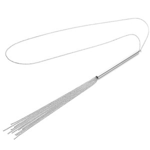Bijoux Magnifique Silver Metal Chain Necklace / Whip