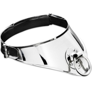 Metal Hard Restraint Collar With Ring And Padlock 12.5 Cm