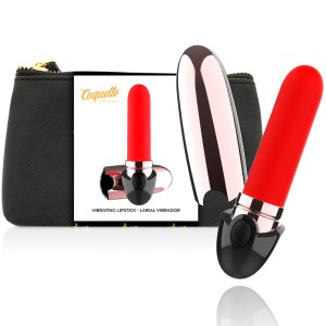 Coquette Chic Desire Vibrator Rechargeable Lipstick Black/ Gold