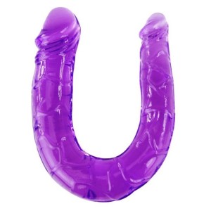 Baile Double Dildo In Lilac Flexible Jelly