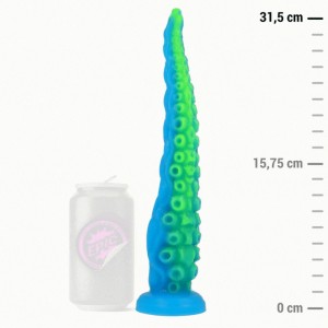 Epic Scylla Fluorescent Thin Tentacle Dildo Large Size