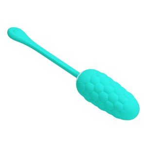 Pretty Love Vibrating Egg With Aqua Green Rechargeable Marine Texture